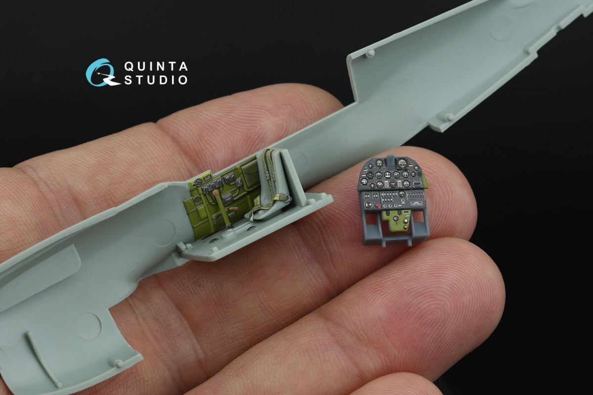 Quinta Studio QD+72212 P-40M Warhawk 3D-Printed &amp;amp; colored Interior on decal paper (Academy) (with 3D-printed resin parts) 1/72 – image 7