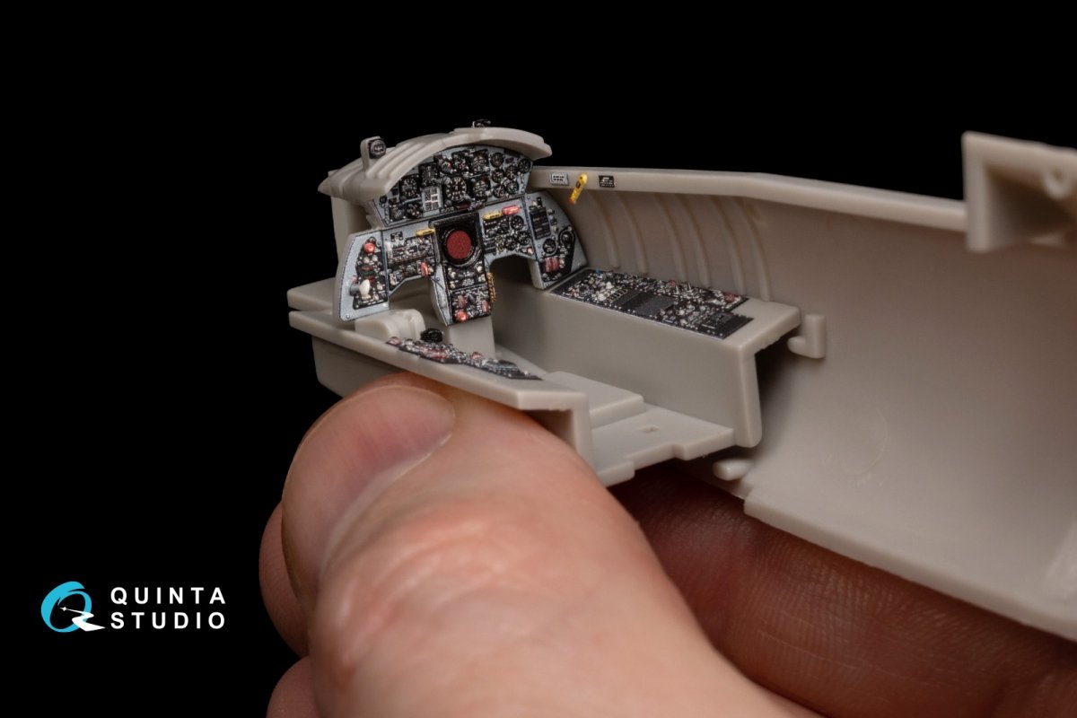 Quinta Studio QD48151 F-104S-ASA 3D-Printed &amp;amp; colored Interior on decal paper (Hasegawa) 1/48 – immagine 4