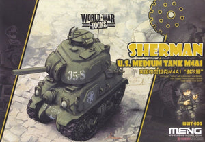 Meng Model WWT-002 World War Toons Sherman US Medium Tank M4A1