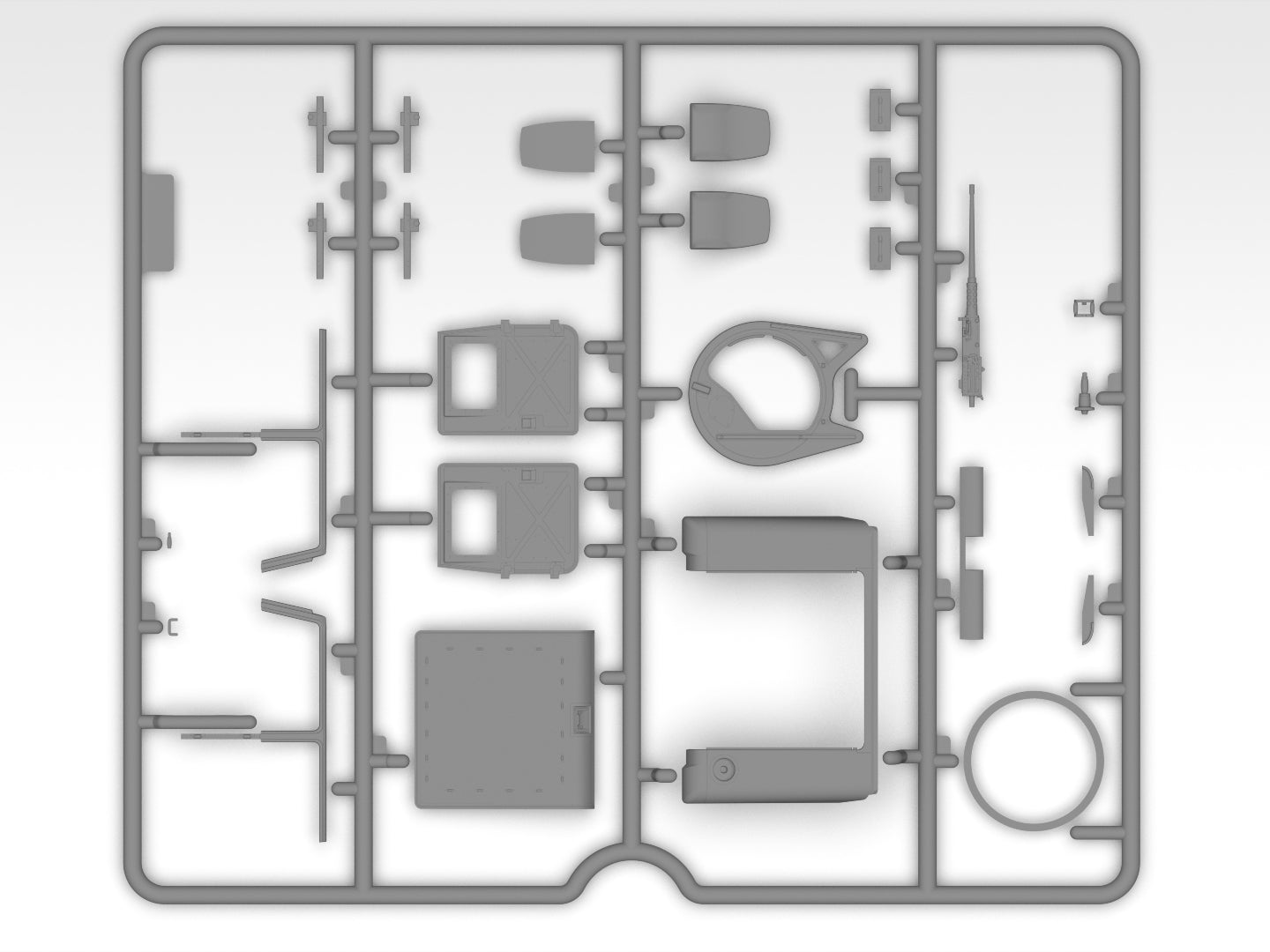 ICM 35437 M1025A2 Hummer Armament Carrier 1/35 – obrázek 3