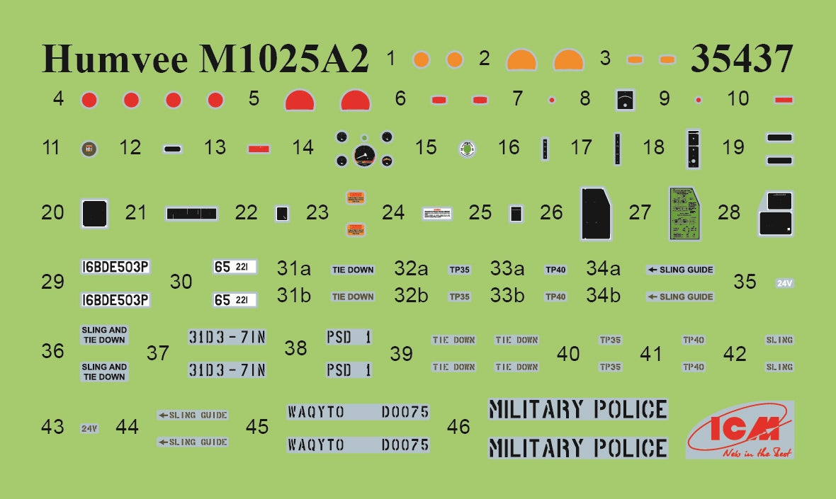 ICM 35437 M1025A2 Hummer Armament Carrier 1/35 – obrázek 6