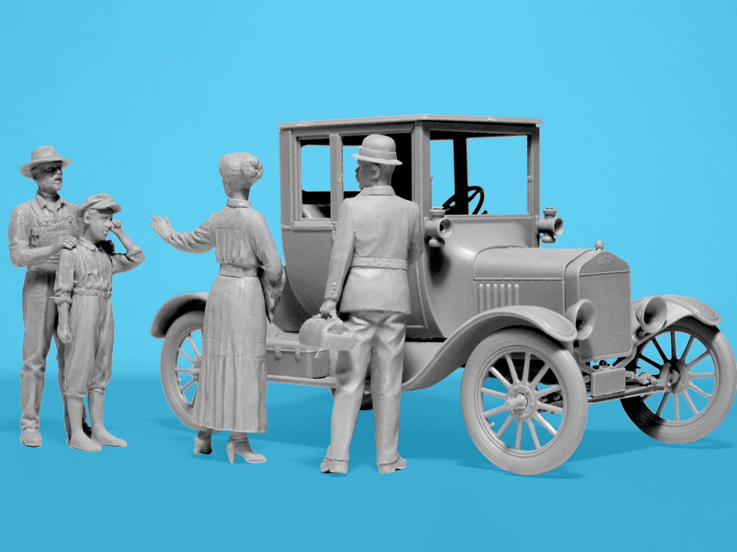 ICM 35829 Doctor on Call - Ford Model T and 4 Figures 1/35 – obrázek 4