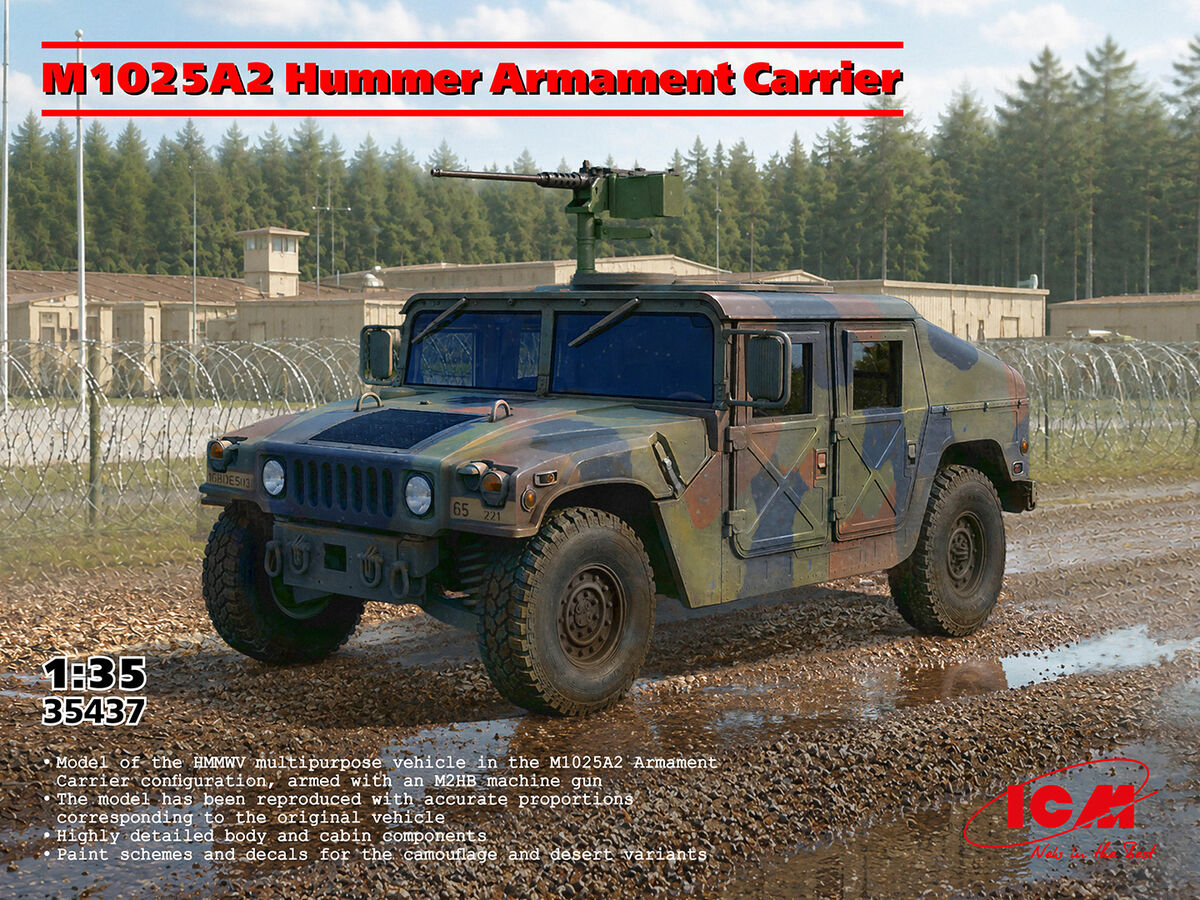 ICM 35437 M1025A2 Hummer Armament Carrier 1/35