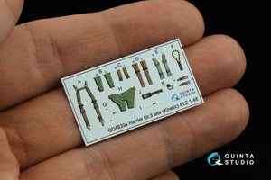 Quinta Studio QD48304 Harrier Gr.3 late 3D-Printed &amp;amp; colored Interior on decal paper (Kinetic) 1/48 – Bild 7