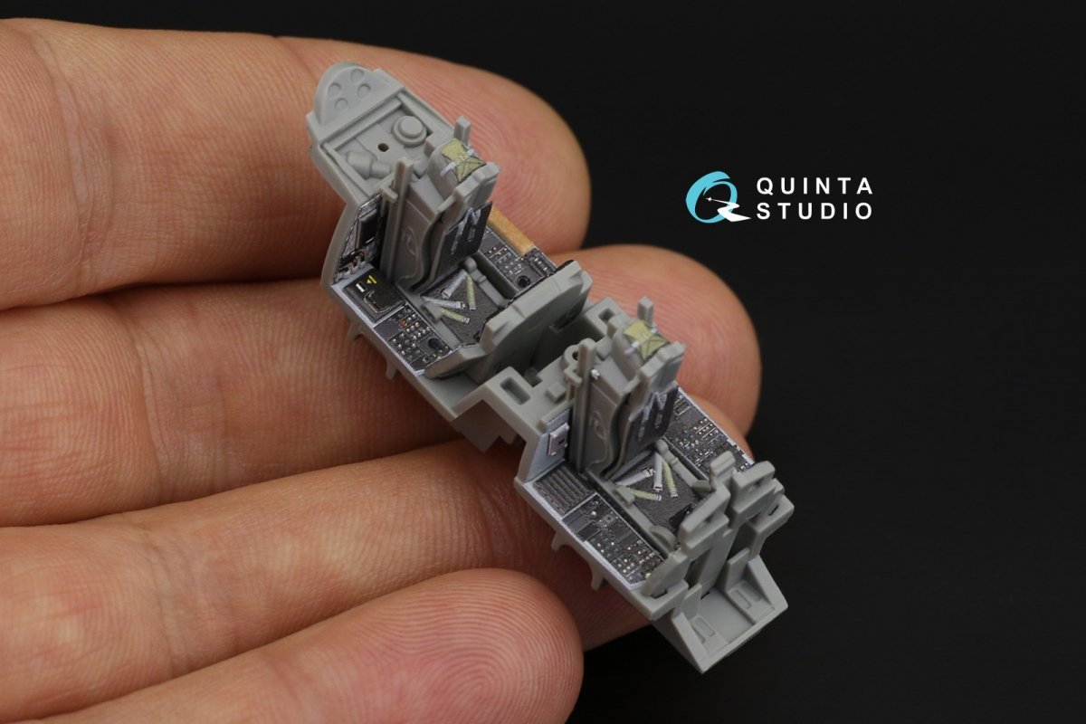 Quinta Studio QD72034 F-15E 3D-Printed &amp;amp; colored Interior on decal paper (GWH) 1/72 – image 6