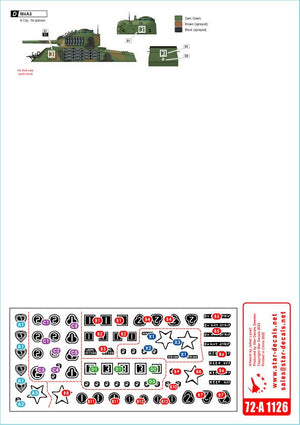 Star Decals 72-A1126 US PACIFIC WARS - OKINAWA USMC Sherman tanks 1/72 – Bild 2