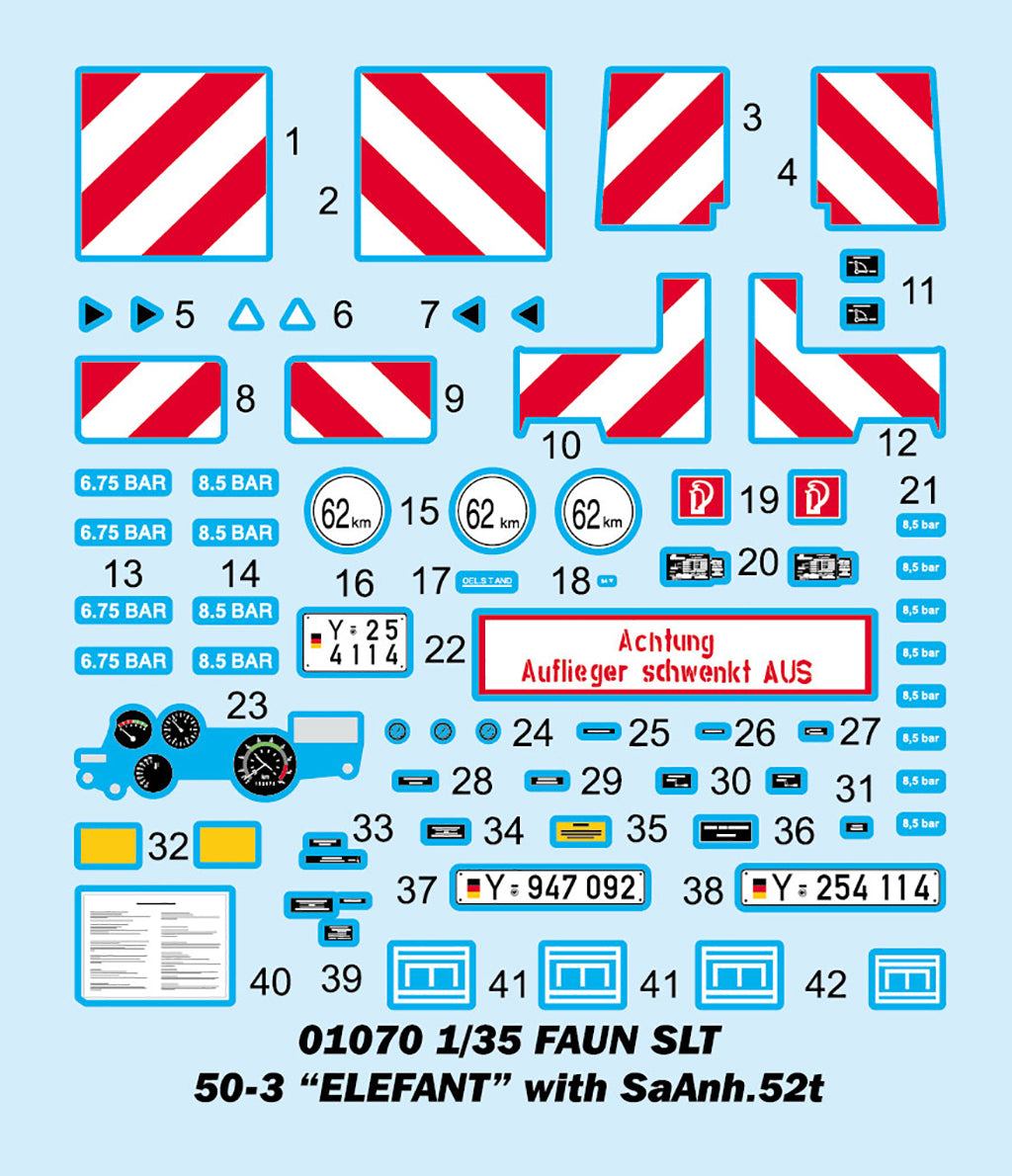 Trumpeter 01070 Faun SLT 50-3 Elefant with SaAnh.52t 1/35 – obrázek 24