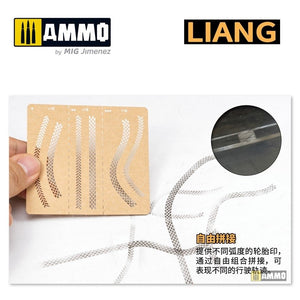 Liang 0010 Tire Tracks Effects Airbrush Stencils A – image 4