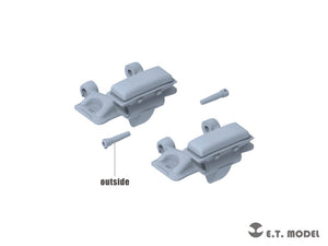 ET Model P35-406 WWII German Sd.kfz.251/Sd.kfz.11 Track links &amp;amp; Sprockets Late 3d Printed 1/35 – Bild 3