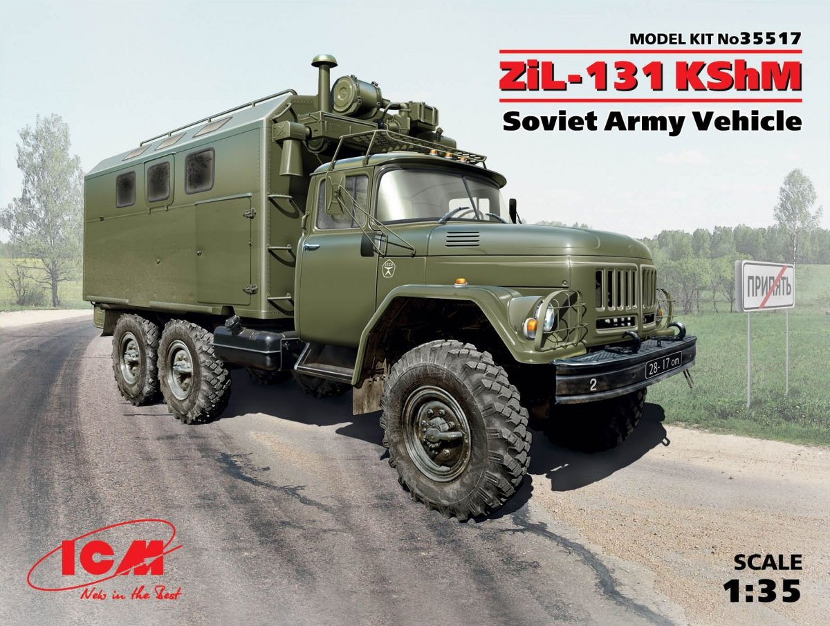 ICM 35517 ZiL-131 KShM Soviet Army Vehicle 1/35