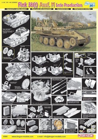 Dragon 6590 Flak 38(t) Ausf. M Late Production 1/35 – immagine 2