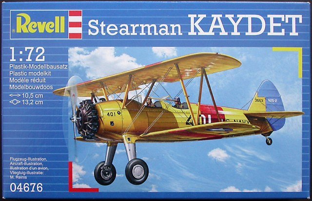 Revell 04676 Training biplane Stearman PT-17 Kaydet 1/72