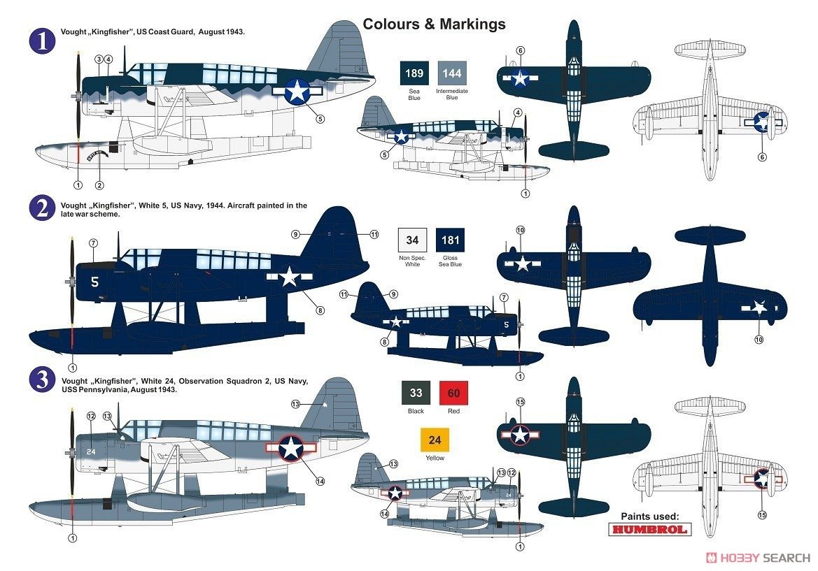 AZ Model AZ7672 Vought Kingfisher US Navy and Coast Guard service 1/72 – Bild 2