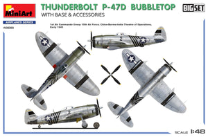 MiniArt 48018 THUNDERBOLT P-47D BUBBLETOP WITH BASE &amp;amp; ACCESSORIES. BIG SET 1/48 – immagine 3