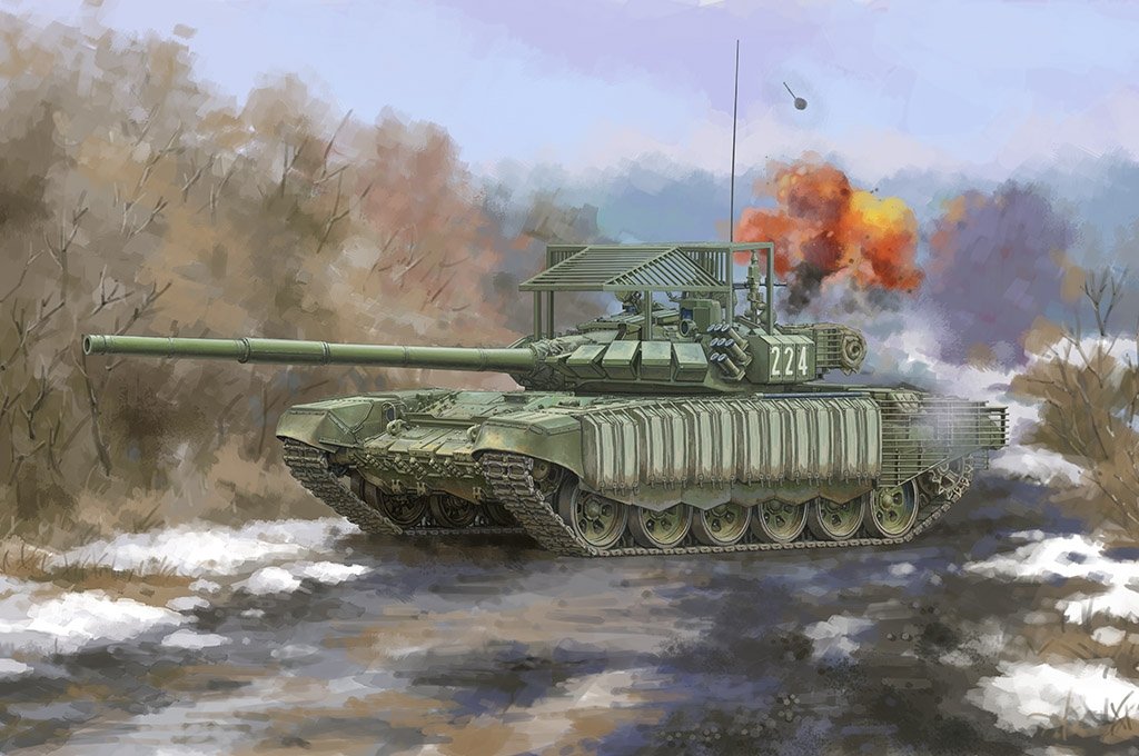 Trumpeter 09610 Russian T-72B3 with 4S24 Soft Case ERA &amp;amp; Grating Armor 1/35