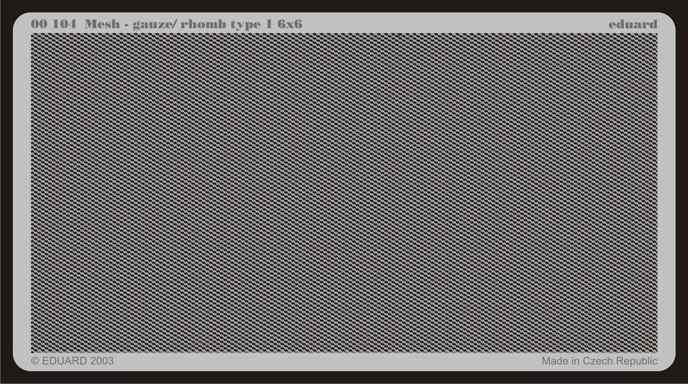 Eduard 00104 Mesh - gauze/ Rhomb type 1 6x6