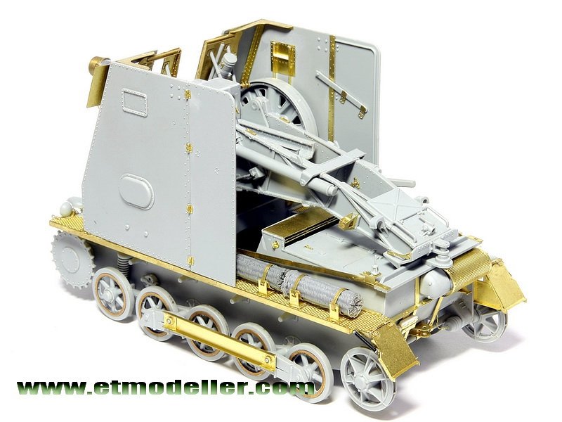 ET Model E35-007 WWII German Pz.Kpfw.I Ausf.B 15cm &amp;quot;BISON&amp;quot; (For DRAGON 6259) (1/35) – obrázek 8