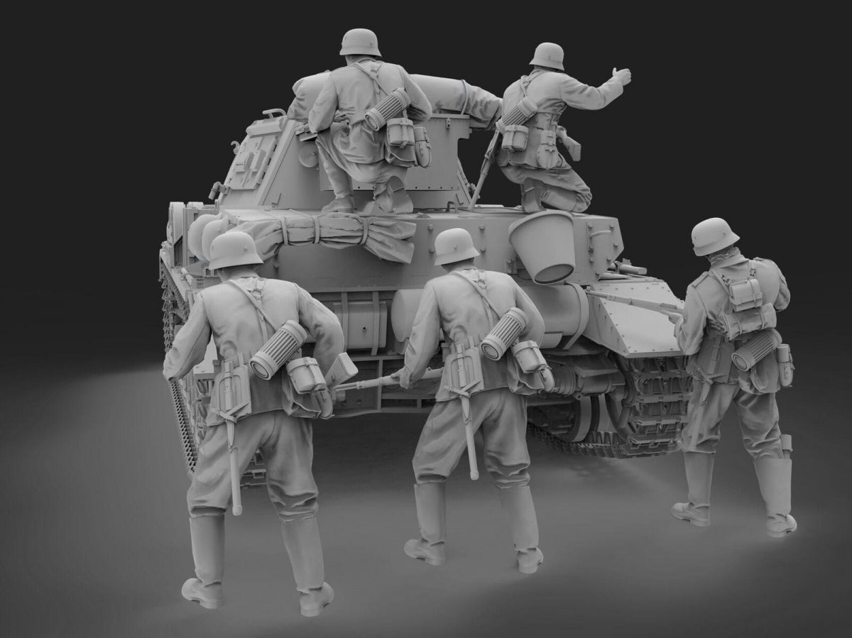 Das Werk DWF016 WWII German Tank Landing Troops 1/16 – image 4