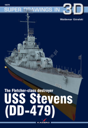 Kagero 16078 The Flecher-class destroyer USS Stevens (DD-479) EN