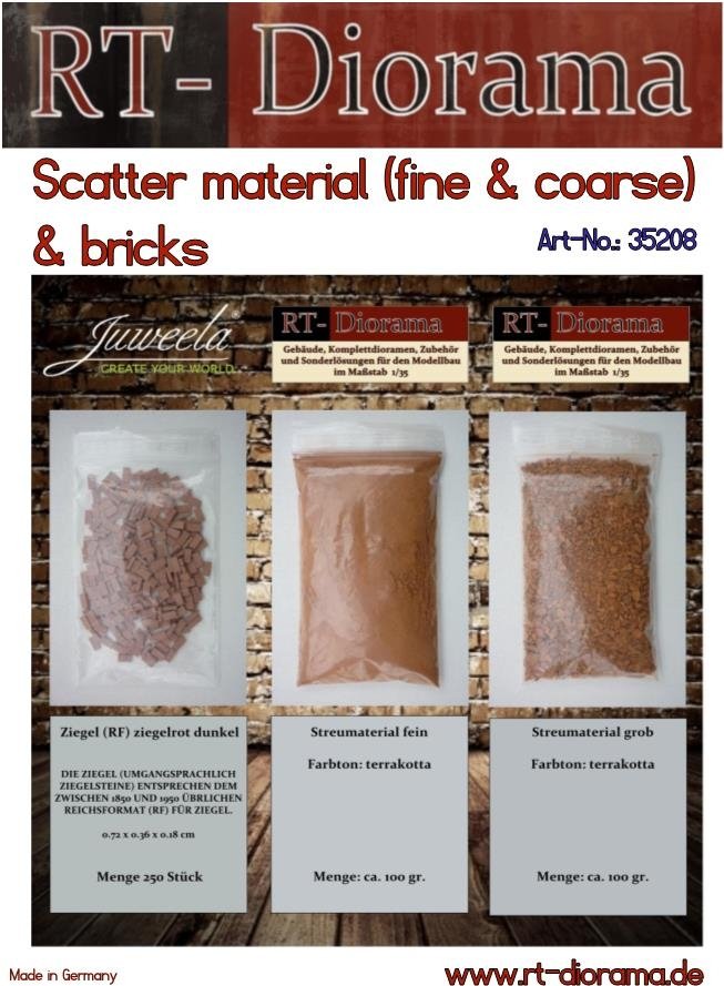 RT-Diorama 35208 Bricks, scattering material &amp;quot;fine &amp;amp; coarse&amp;quot; 1/35 – Bild 2