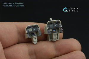 Quinta Studio QD48536 AH-1Z Zulu Cobra/Viper luminous displays 3D-Printed &amp;amp; colored Interior on decal paper (KittyHawk) 1/48 – obrázek 6