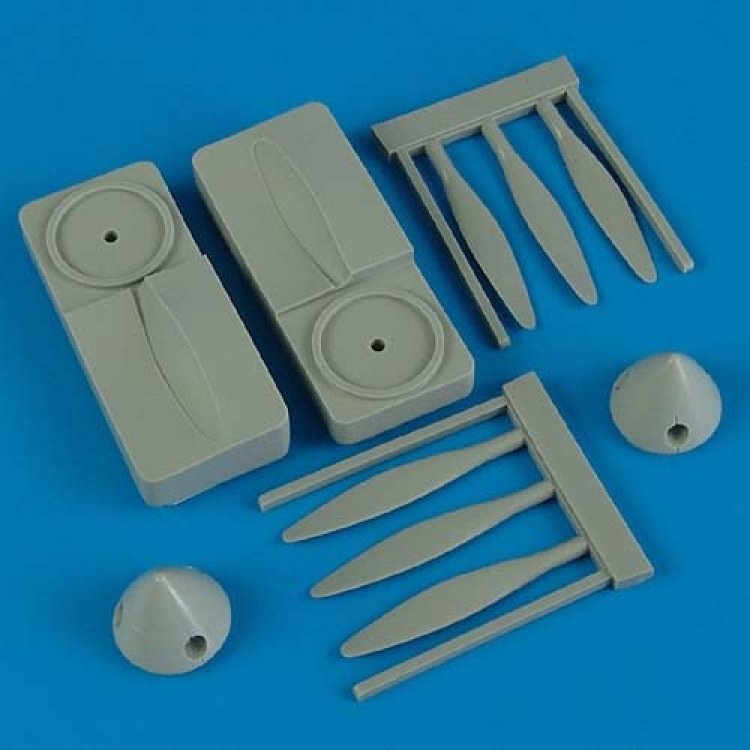 Quickboost QB48381 P-38 Lightning propeller w/tool ​​Hasegawa 1/48