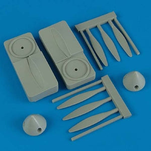 Quickboost QB48381 P-38 Lightning propeller w/tool ​​Hasegawa 1/48