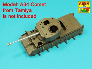Aber 35L-332 76.2 mm (3 inch) 17 pounder Mk. II barrel with muzzle brake for A34 COMET tank 1/35 – Bild 10