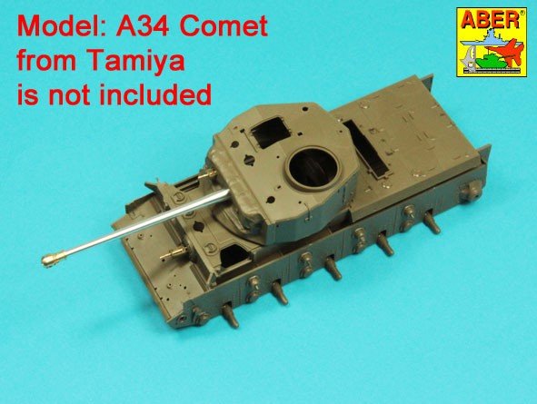 Aber 35L-332 76.2 mm (3 inch) 17 pounder Mk. II barrel with muzzle brake for A34 COMET tank 1/35 – Bild 10