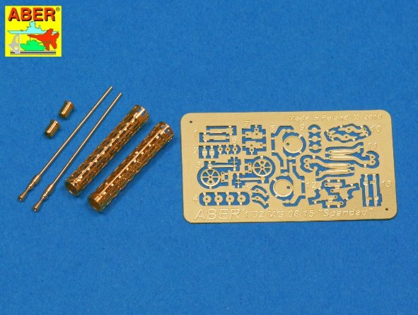 Aber A32040 Set of two barrels for German 7.9 mm lMG 08/15 Spandau WWI aircraft machine gun (1/32)