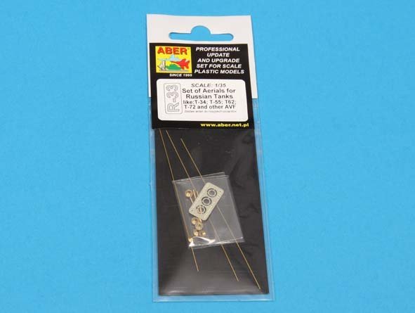 Aber R-33 Set of aerials for Russian Tanks like: T-34; T-55; T62; T-72 and other AVF (1/35) – image 8