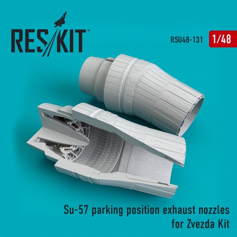 RESKIT RSU48-0131 Su-57 buses d'échappement position de stationnement pour kit Zvezda 1/48