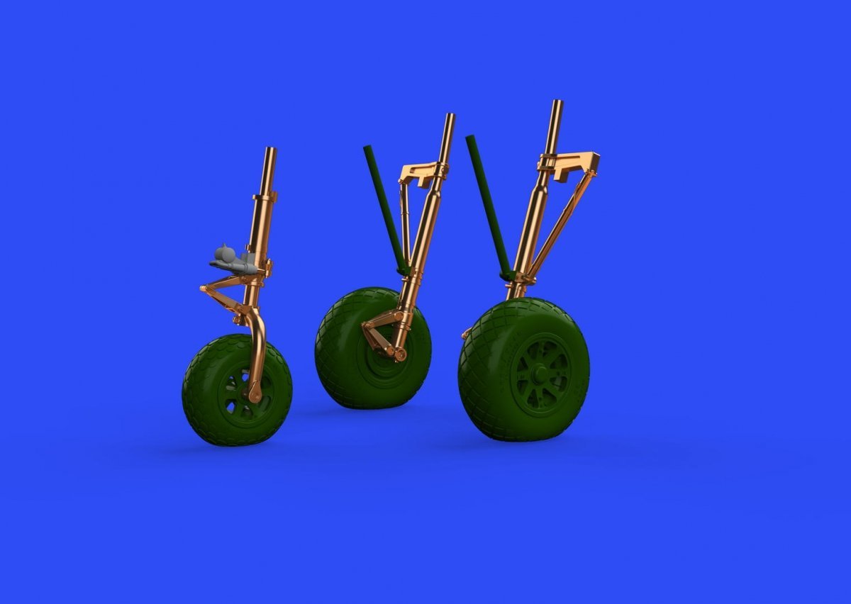 Eduard 648784 P-38J undercarriage legs BRONZE TAMIYA 1/48 – Bild 2