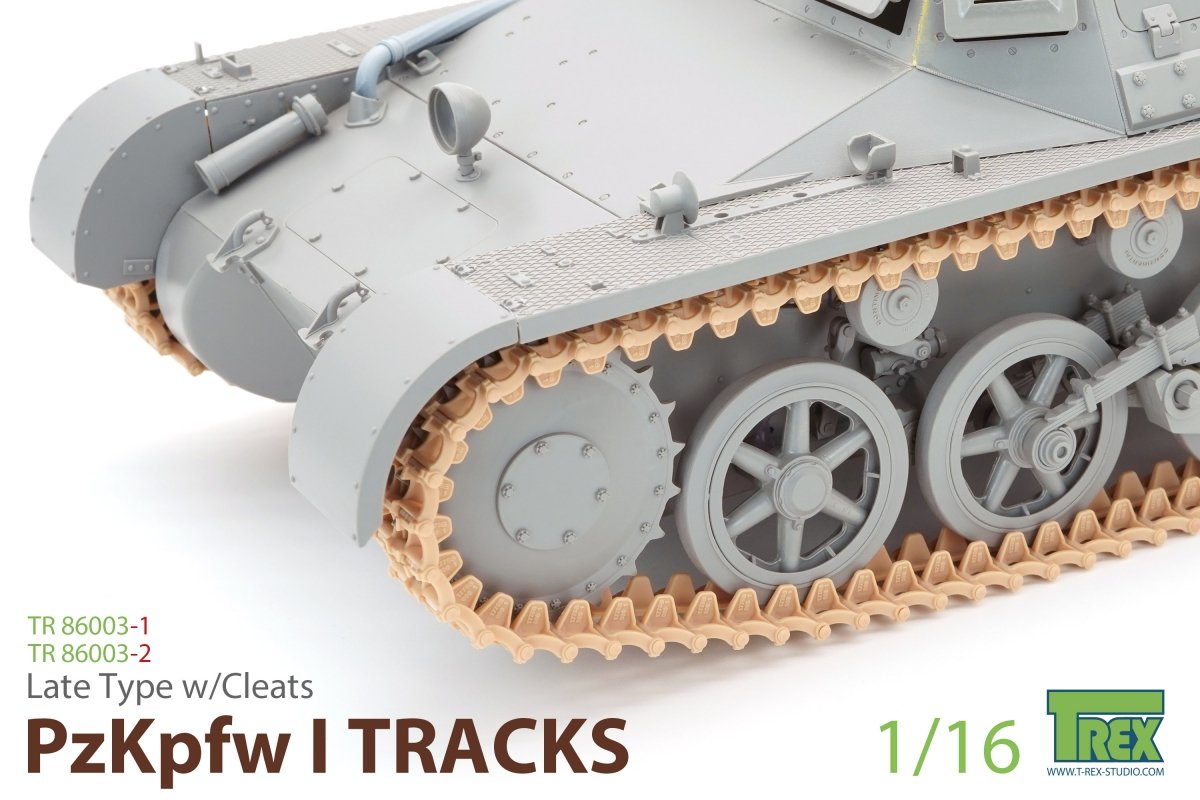 T-Rex Studio TR86003-2 PzKpfw I Tracks Late Type w/Cleats for Ausf.B 1/16 – obrázek 2