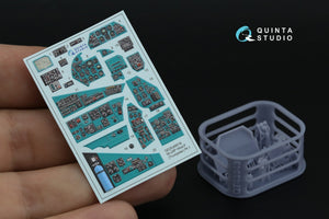 Quinta Studio QDS+48516 Mi-24P Hind-F 3D-Printed colored Interior on decal paper (Trumpeter) (small version) (with 3D-printed resin parts) 1/48 – image 2