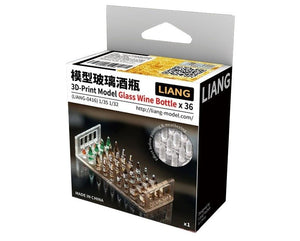 Liang 0416 3D-Print Model Glass Wine Bottle x 36 1/32 1/35 – Bild 2