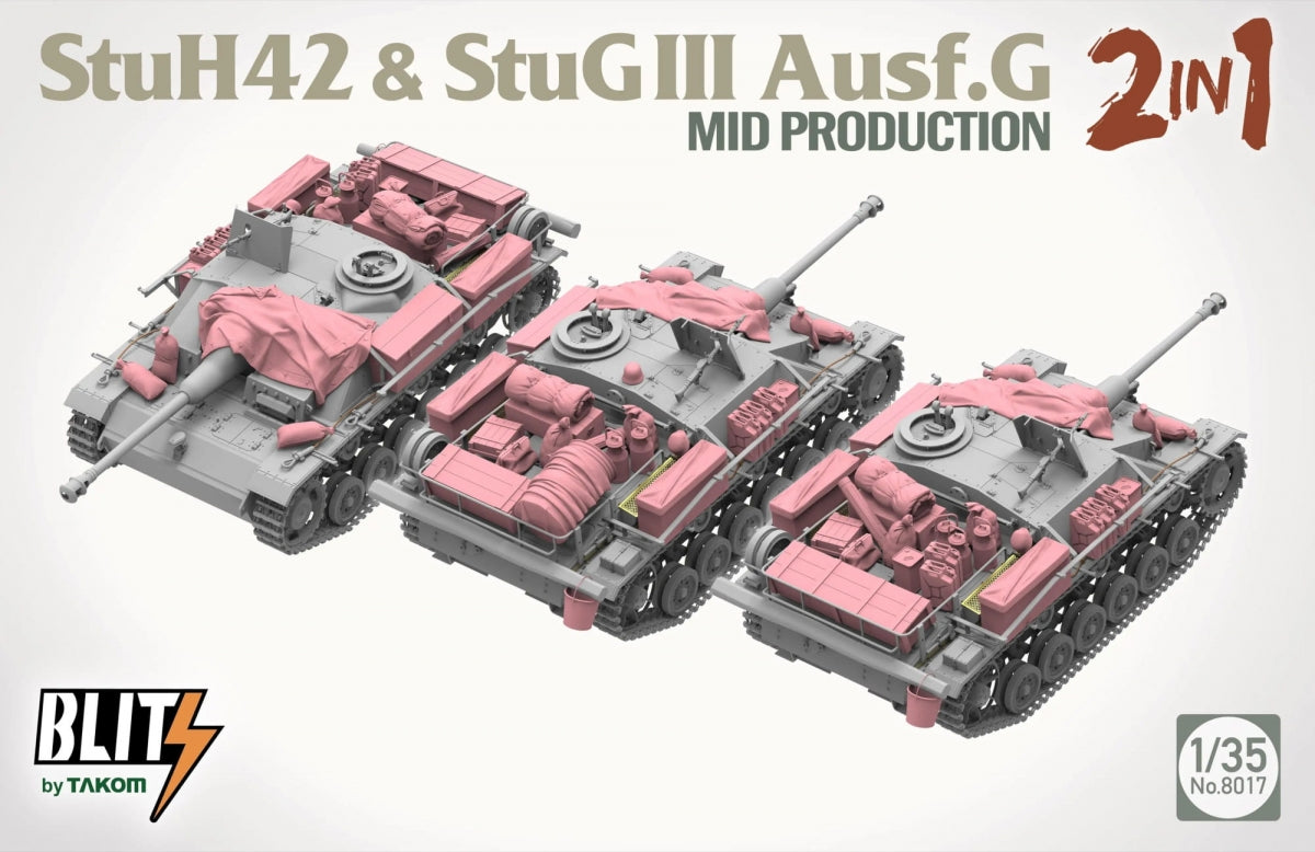 Takom 8017 StuH 42 StuG III Ausf. G Mid Production 2 in 1 1/35 – image 4