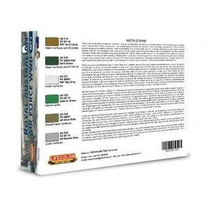 Lifecolor XS02 Acrylic color Set Australian Air Force Set 2 6x22ml – obrázek 2