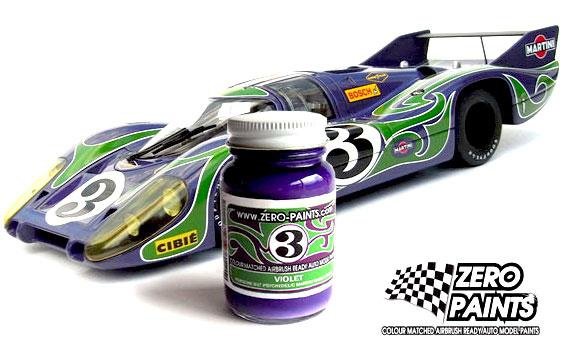 Zero Paints ZP-1019 Porsche 917 Purple Hippie (Psychedelic Martini Racing Team) Paint 60ml – image 2