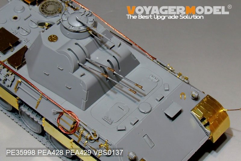 Voyager Model PE35998 WWII German FlaKPanzer V FlaKvierling 20mm MG 151/20 Basic For TAKOM 2105 1/35 – obrázek 9