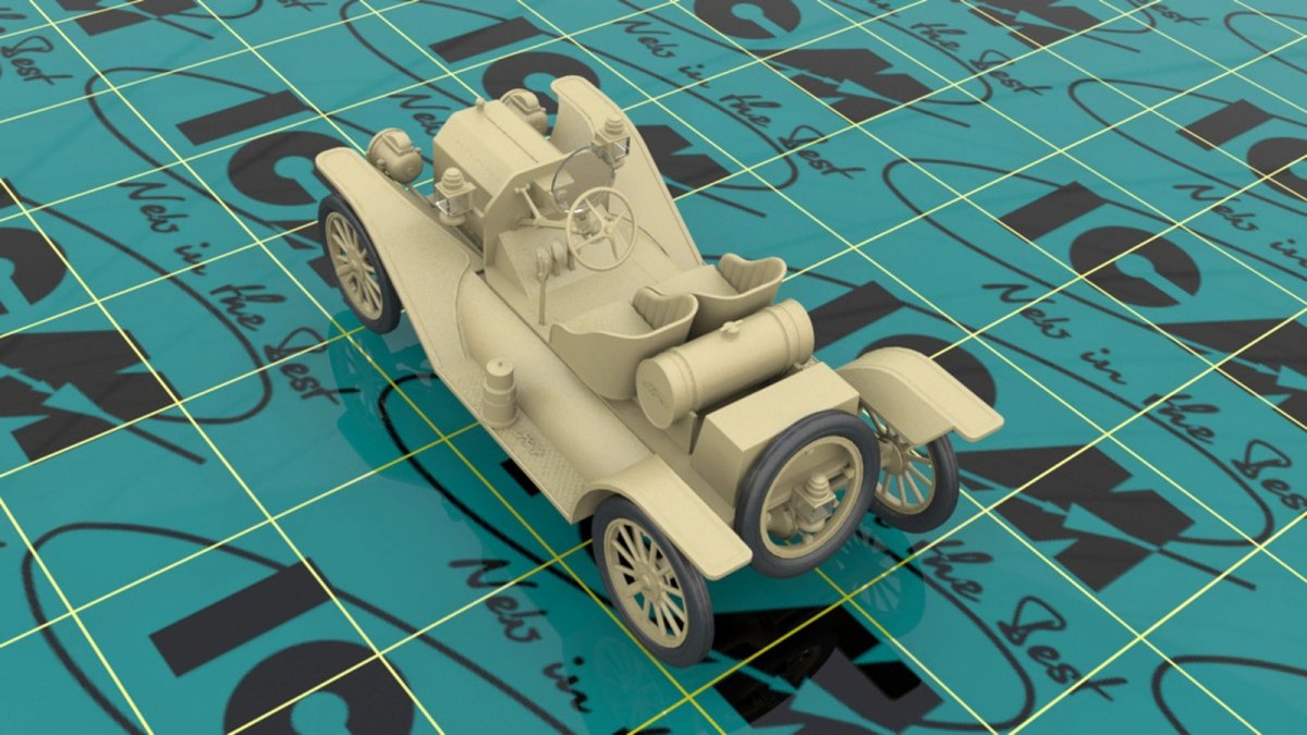 ICM 24026 Model T 1913 Speedster with American Sport Car Drivers 1/24 – immagine 4