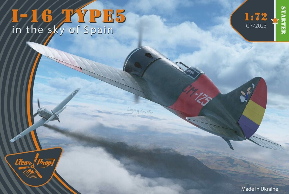Clear Prop! CP72023 I-16 Type 5 In the sky of Spain STARTER KIT 1/72 – immagine 2