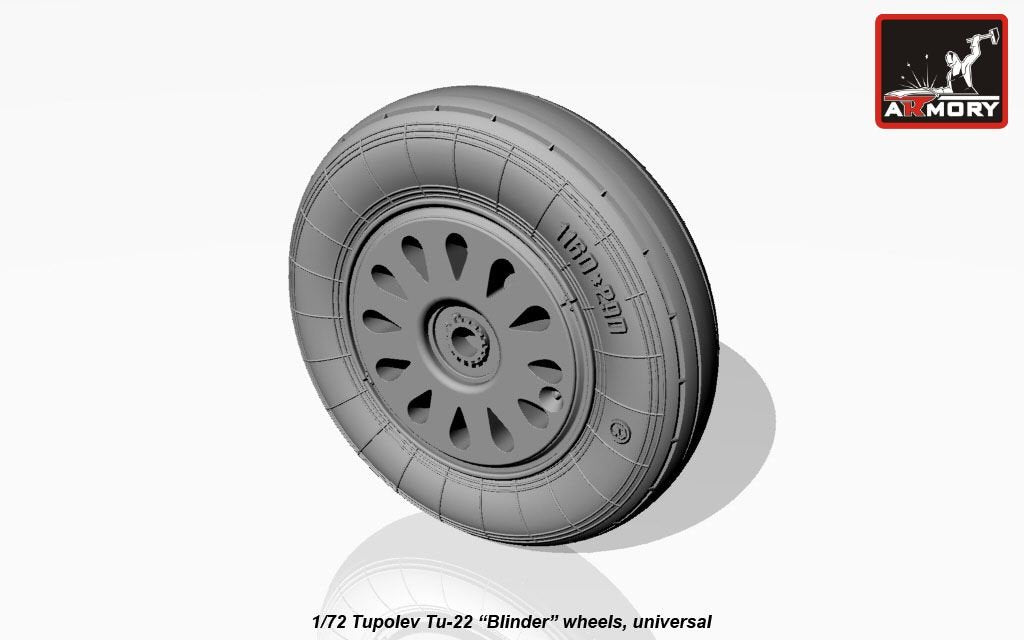 Armory Models AW72043 Tupolev Tu-22 Blinder wheels 1/72 – obrázek 8