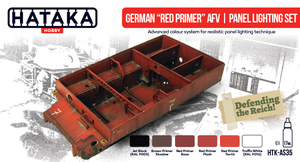 Hataka HTK-AS35 German &amp;quot;Red Primer&amp;quot; AFV panel lighting set (6x17ml)