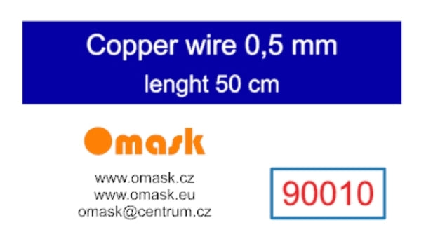Omask 90010 Copper wire 0.5 mm length 50 cm