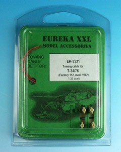 Câble de remorquage Eureka XXL ER-3531 pour T-34/76, fabriqué par l'usine 112, modèle 1942, échelle 1/35 
