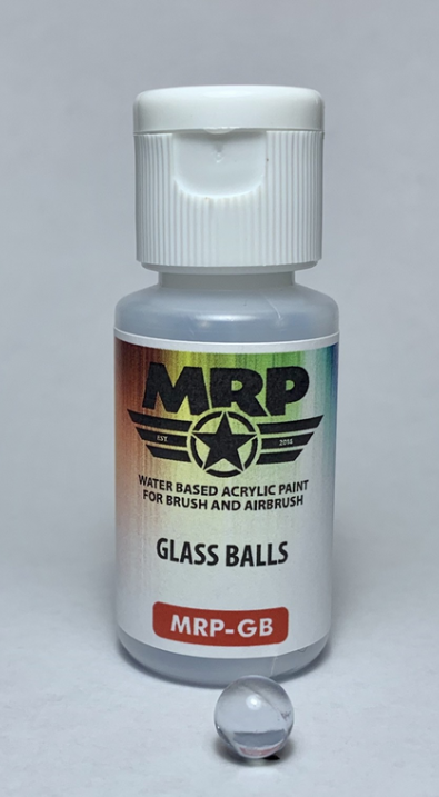 Billes de verre Mr. Paint MRP-GB, 40 pièces en flacon de 17 ml / Billes de verre