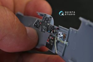 Quinta Studio QD48140 Ki-61-I 3D-Printed &amp;amp; colored Interior on decal paper (for Hasegawa kit) 1/48 – image 7