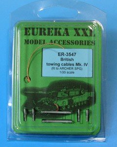 Eureka XXL ER-3547 Towing cables for Mark IV for Archer SPG 1/35