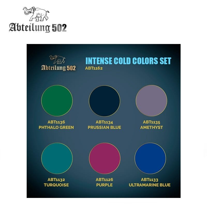 502 Abteilung ABT1162 – INTENSE COLD COLORS SET (6pcs) – image 2